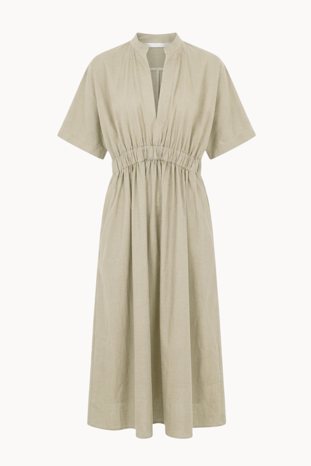 The Bella Beige Cotton Dress